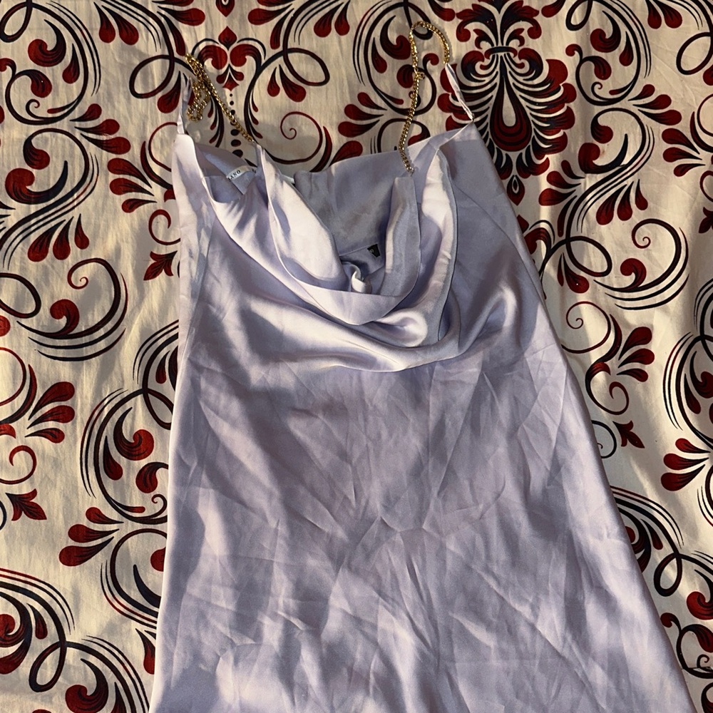 Marciano Guess Lavender Cowl Neck Top with Chain Straps
